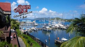 CaribbeanSaloon w. logo and harbor view