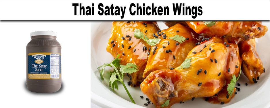 Thai Satay Chicken Wings